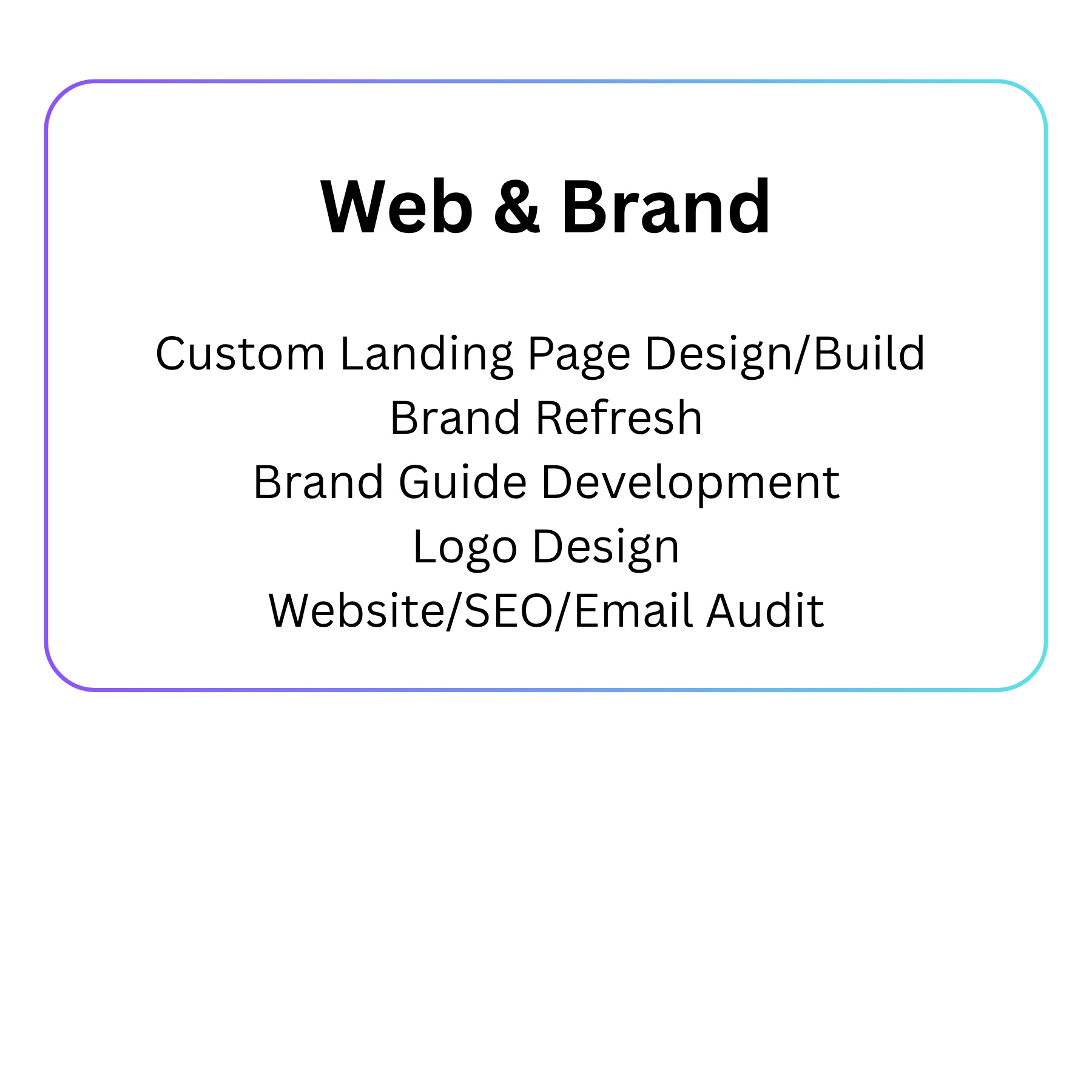 Starter • 8 social media posts month (1-3 platforms) • Basic graphic design for posts • Monthly performance report • 30 minute strategy call per month Benefits • Email marketing (1 campaign per mo(12)